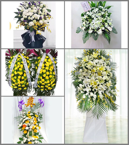 海南海口市龙华区滨海街道泰华社区白事花篮预定